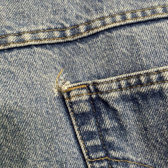 Carhartt B18 DST Men’s Jeans Straight Fit Size 46x30 Blue Denim Cotton Work - Picture 5 of 7
